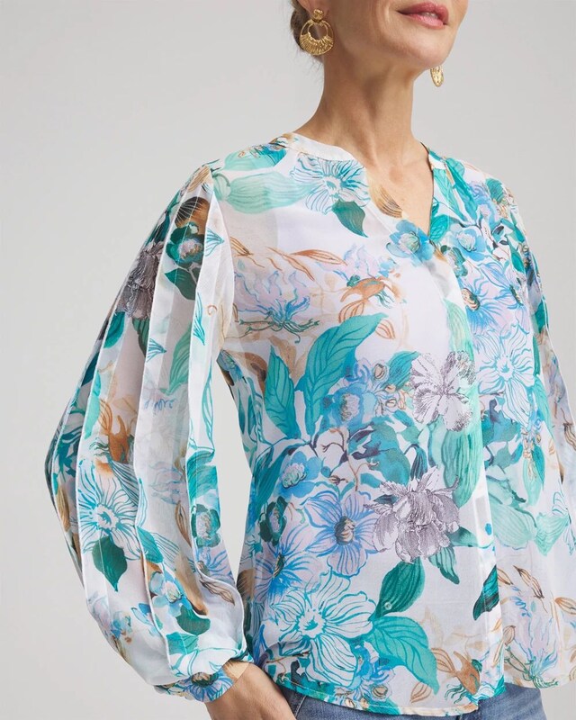 Georgette Billow Sleeved Blouse - image 4